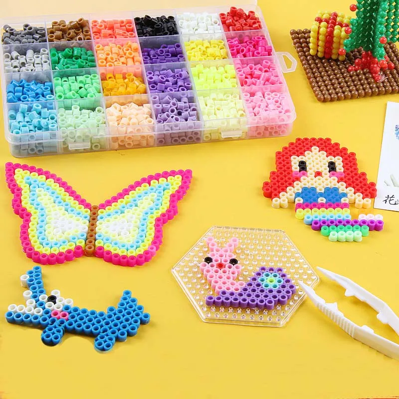 

beads 5mm Hama Beads 3D Educational Water Spray beads DIY Puzzles toys For Children brinquedos