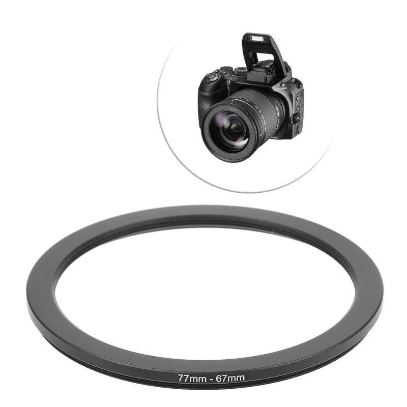 77mm To 67mm Metal Step Down Rings Lens Adapter Filter Camera Tool Accessory New