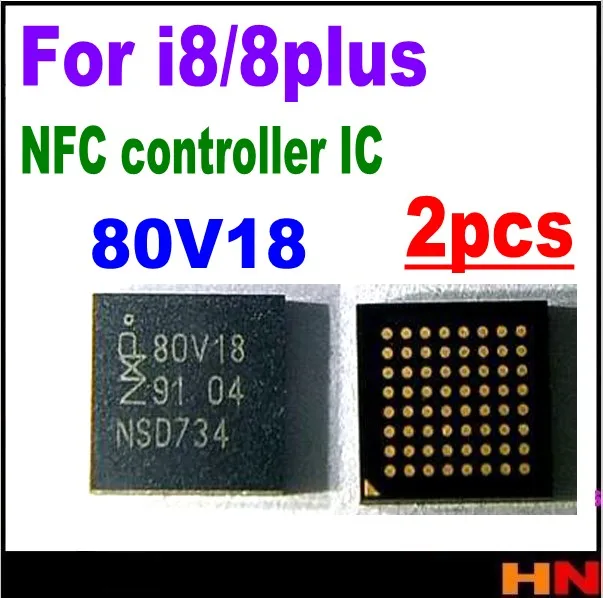 2 шт. 80V18 для iPhone x 8 8Plus 8G 8P NFC _ RF чип управления ic | Мобильные телефоны и аксессуары