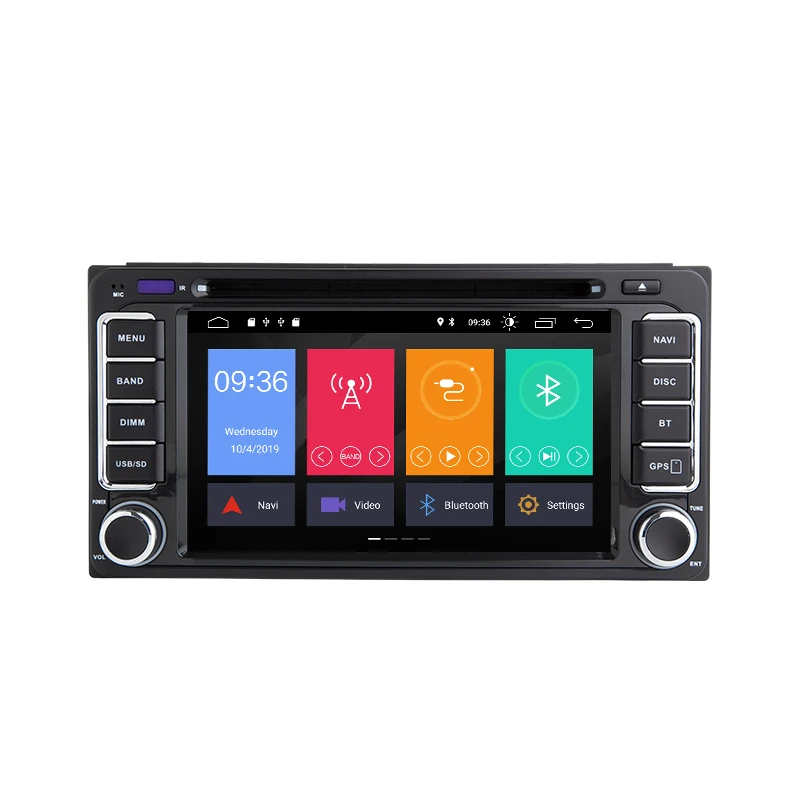 Perfect AutoRadio 2 din Android 9.0 Car DVD Player For Toyota Land Cruiser 100 200 Corolla 150 RAV4 Hilux Prado 120 Yaris Camry 4 Runner 2