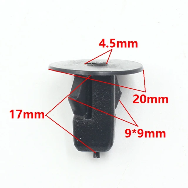 100Pcs Front Rear Wheel Fender Liner Screw Grommet Fasteners for Toyota