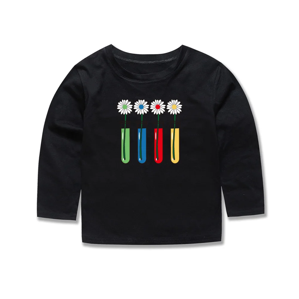 Phoebe Cat/ летний топ для детей, camiseta, футболка для мальчиков детские футболки с длинными рукавами и цветочным принтом топы для маленьких девочек с цветочным принтом