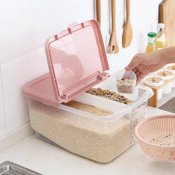 

Meter barrel household moisture storage rice box separated transparent environmental protection thick rice cylinder ZP3081532