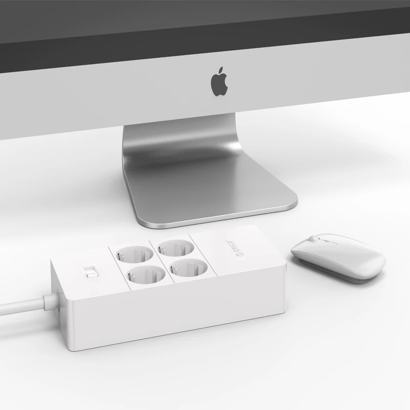 Дешево ORICO Защита от перенапряжения font b USB b font зарядное устройство бытовая техника 4 AC EU power Strip1.5 метра шнур питания с 5 портами font b usb b font зарядная станция
