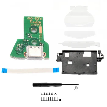 

12 pin Charging Socket Board Touchpad Lamp Wide Flex Cable For PS4 Pro Controller