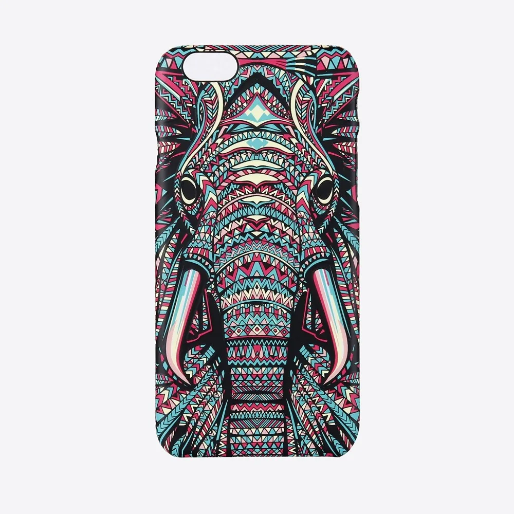 Luminous Aztec Animal Case Embossed Feel Rabbit Lion