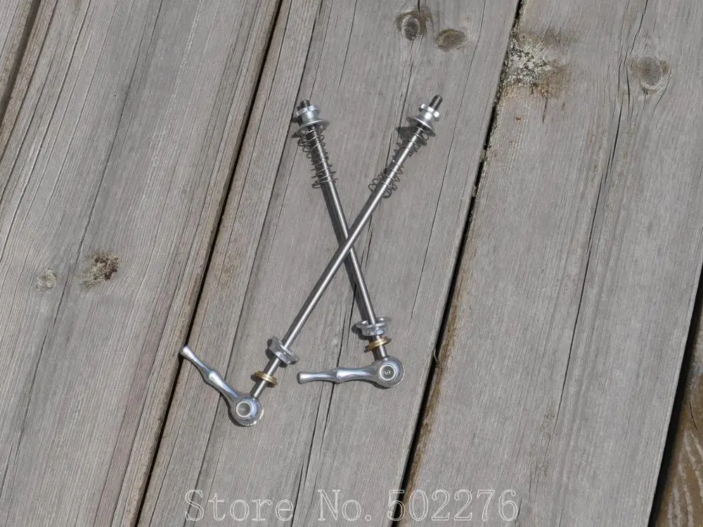 

2019 Silver QR Quick Release Mountain Road Bike QR Quick Release Lever Hub Cycling Wheel Ti Titanium Skewer