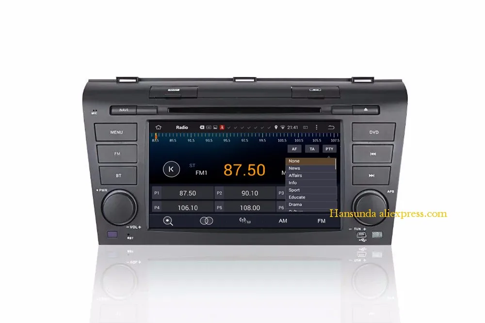 Top 2G+16G 7"in dash 2 din Android 6.0 Car DVD For OLD MAZDA 3 2006-2010 With 3G 4G WIFI Host Radio GPS RDS Buetooth 1080P Free Maps 5