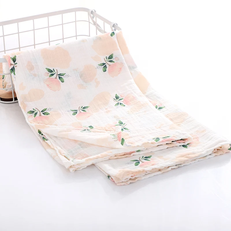 COSPOT, детское муслиновое банное полотенце, Пеленальное Одеяло для новорожденных, детское двойное Марлевое полотенце, обертывание, 1,2 м* 1,2 м, 180 г, Новое поступление, 32D - Цвет: Color8