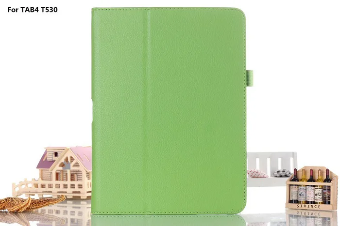 Flio кожаный чехол-подставка для samsung Galaxy Tab 4 10,1 SM T530 T531 T535 Tablet - Цвет: Green