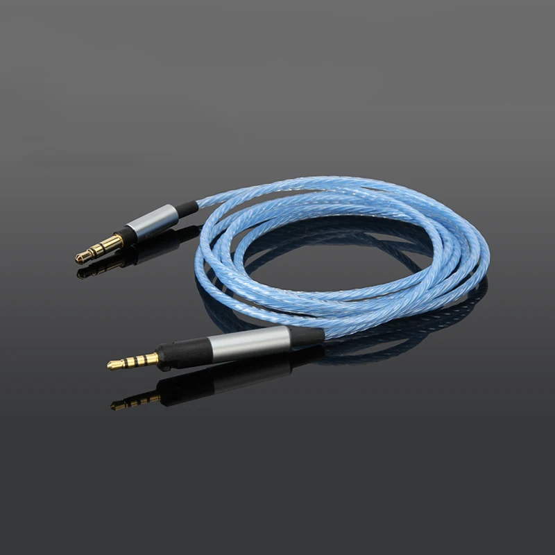 Replacement Cable for Sennheiser HD598 HD558 HD518 HD598se Headphone Earphone Headset 3 5mm To 2 5mm Silver Plated Audio Cables