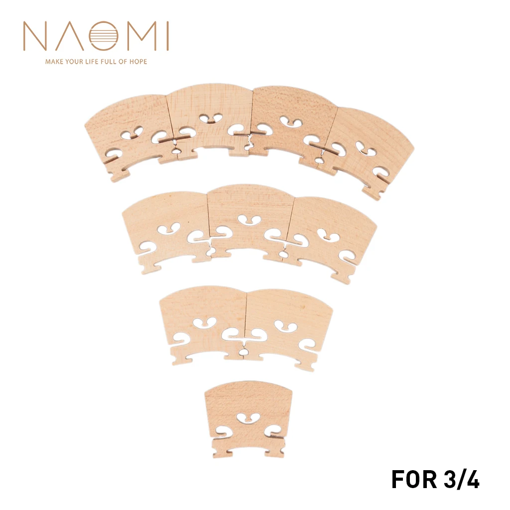 NAOMI скрипка мост 10 шт. скрипка 3/4 мост для 3/4 скрипки клен мост части аксессуары набор