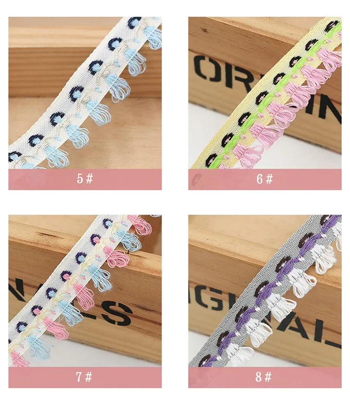 4    20M Ethnic Style Embroidery Ribbons Jacquard Lace Ribbon Clothing Decoration Satin Ribbons DIY Handmade Craft Gift Wrapping