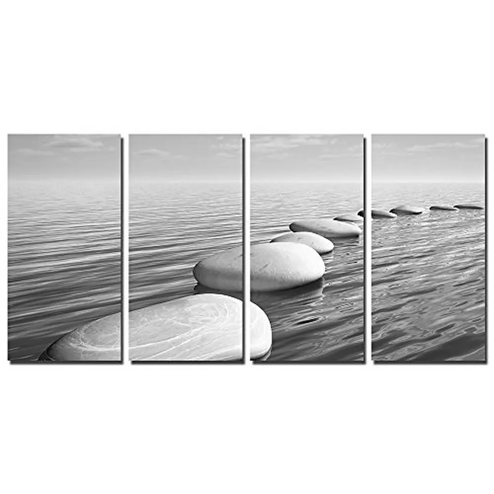 Online kopen wholesale foto zwarte zee uit china foto zwarte zee ... Stenen muur woonkamer zwart
