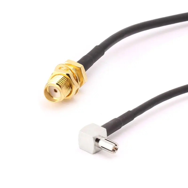 

SMA Female Jack To TS9 Male Right Angle RG174 Pigtail Cable 20cm Antenna Coaxial Cables Terminals