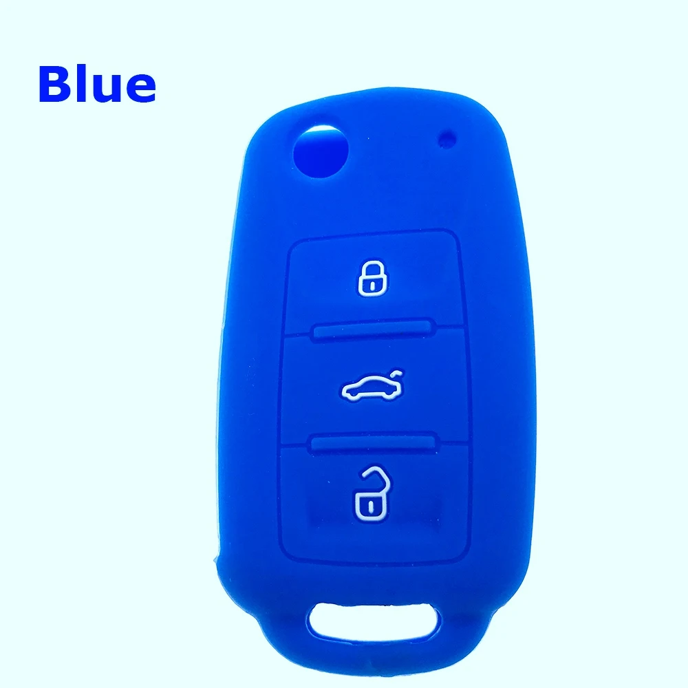 Силиконовый чехол для ключей VOLKSWAGEN polo bora CADDY GTI Rabbit Golf Touareg Beetle Passat B5 B6 B7 Jetta MK5 MK6