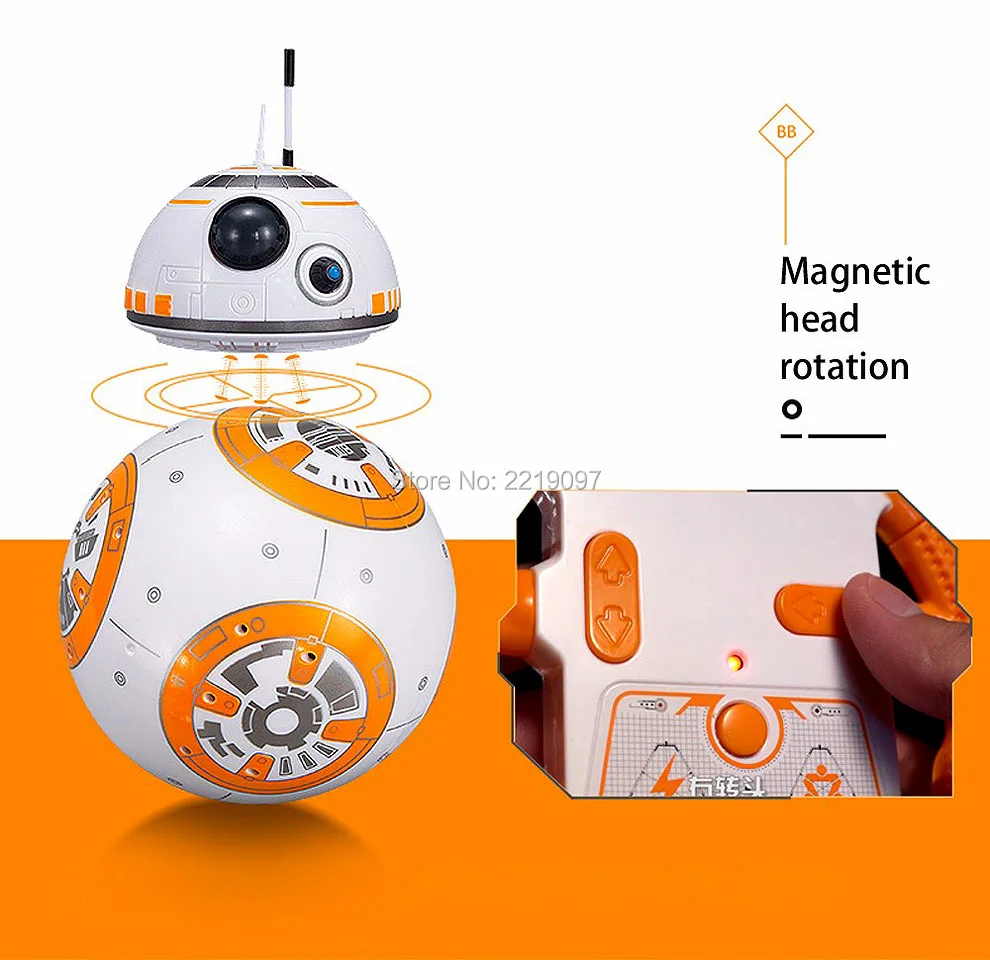 Звездные войны RC BB8 Интеллектуальный обновленный маленький шар 2,4G пульт дистанционного управления дроид робот BB-8 фигурка детская игрушка подарок со звуком модель