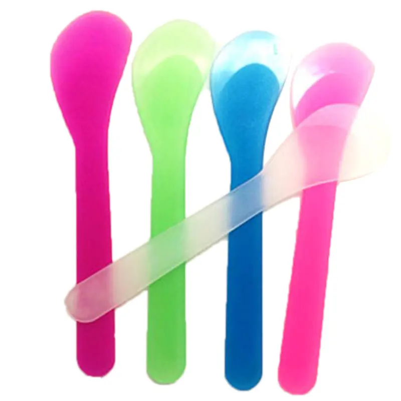 

5Pcs Random Color Face Care Tools Plastic Makeup Cosmetic Skin Care Cream Mask Depilatory Cream Mixing Spatula Applicator Tool