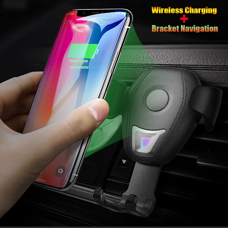 

Fast 10W car charger Automatic clamping wireless Charging Holder For iPhone XS Max Samsung S9 Xiaomi MIX 2S Huawei Mate 20 RS