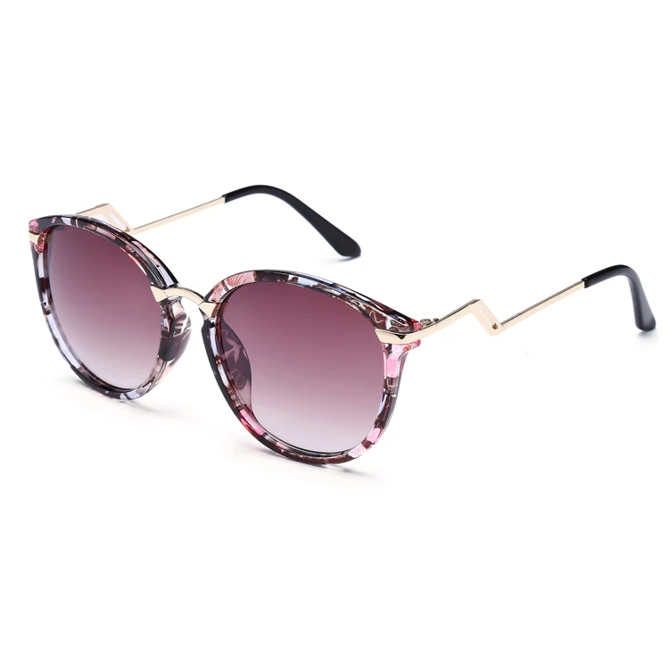 Laura Fairy Fashion Print Frame Polyline Leg Women Sunglasses Gradient UV400 Summer Style Vintage Eyewear font