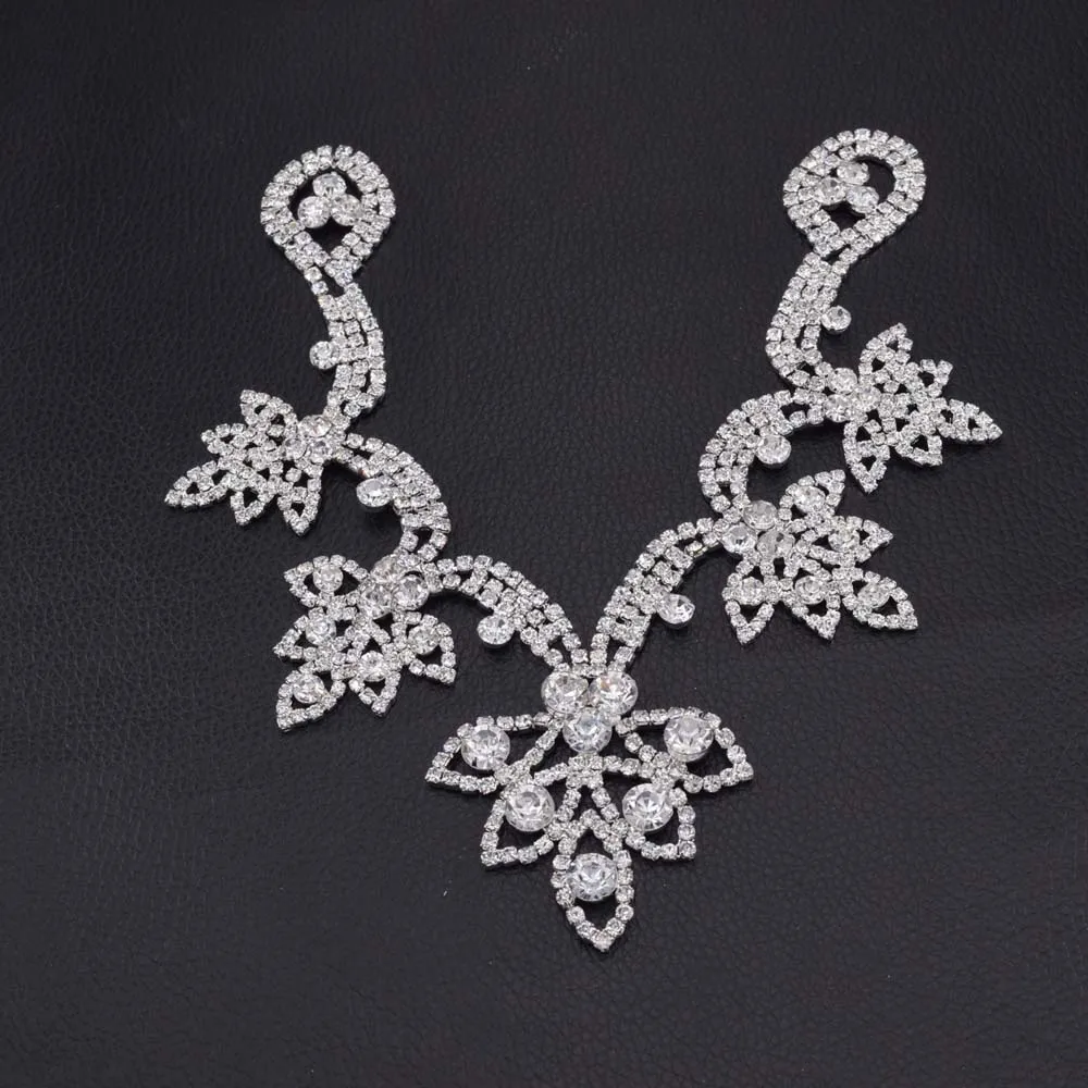 sew on rhinestone neckline for clothing HD-1100 (10)