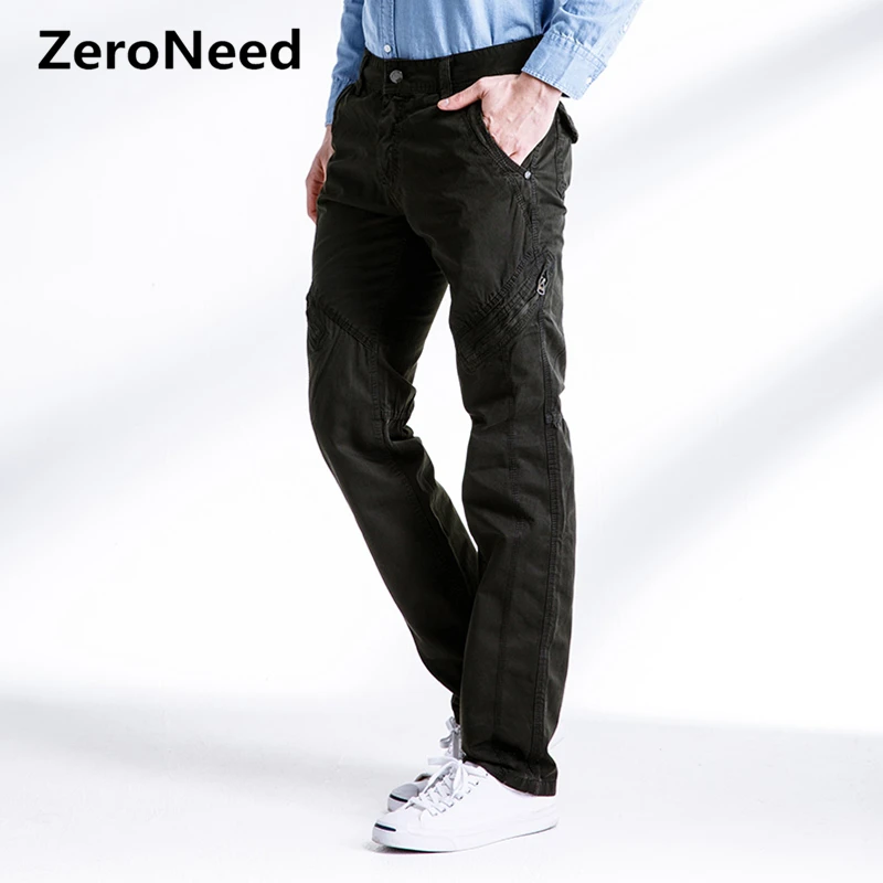 

Mens Cargo Pants Side Zipper Pockets Casual Parkour Pants Men Baggy Trousers Moto Sweatpant Military Army Green Work Joggers 277