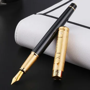 

PICASSO 902A black and golden M nib fountain pen with pencil box