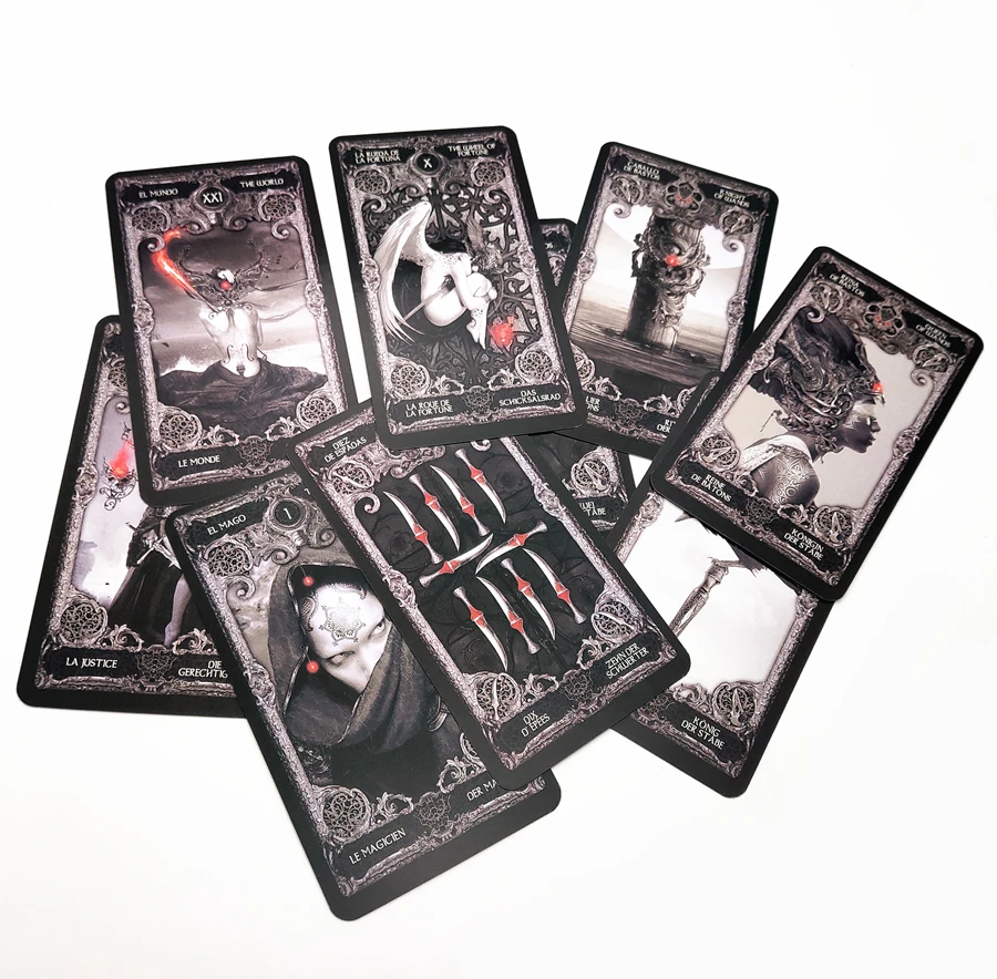 Новинка, английское испанское волшебное темное Таро для чтения карт, настольная игра для персонального использования, гид для карт, 12 стилей