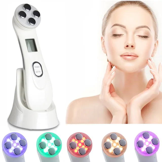 Electroporation mesotherapy LED photon light therapy - RF EMS skin rejuvenation - Face lifting - Skin tightening massage beauty machine