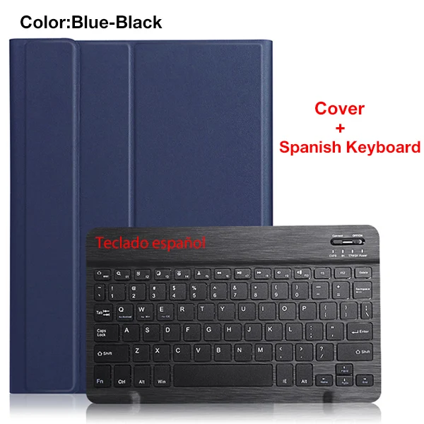 Чехол-клавиатура для lenovo Tab M10 TB-X605F TB-X605L съемный чехол-клавиатура из искусственной кожи с Bluetooth - Цвет: LVM10 BTSP DBU