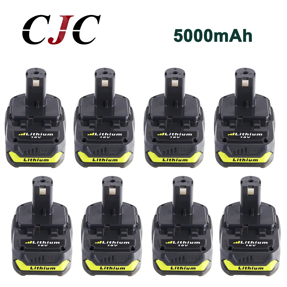 8x18 V 5000mAh литий ионная запасная батарея для Ryobi P108 RB18L40 P2000 P310 ONE + BIW180|battery replacement|battery