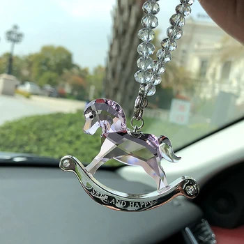 

Car Pendant Crystal Trojan Decoration Fashion Hanging Ornament Lucky Charms Automobiles Interior Rear View Mirror Suspension