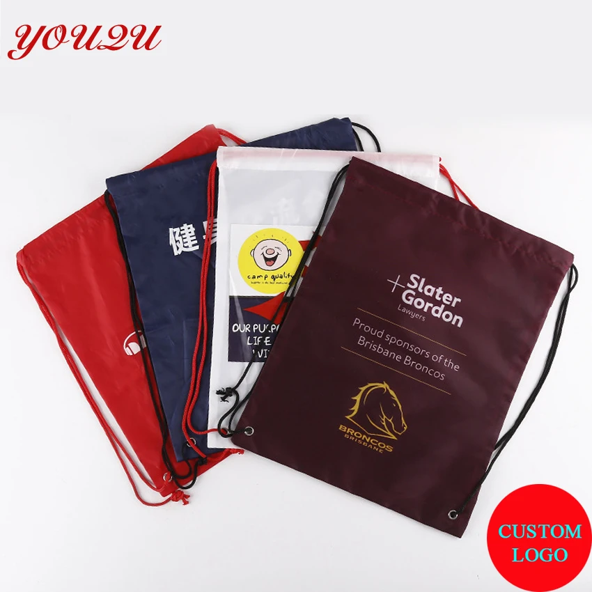

Customize drawstring storage bags Drawstring backpack bag with custom logo