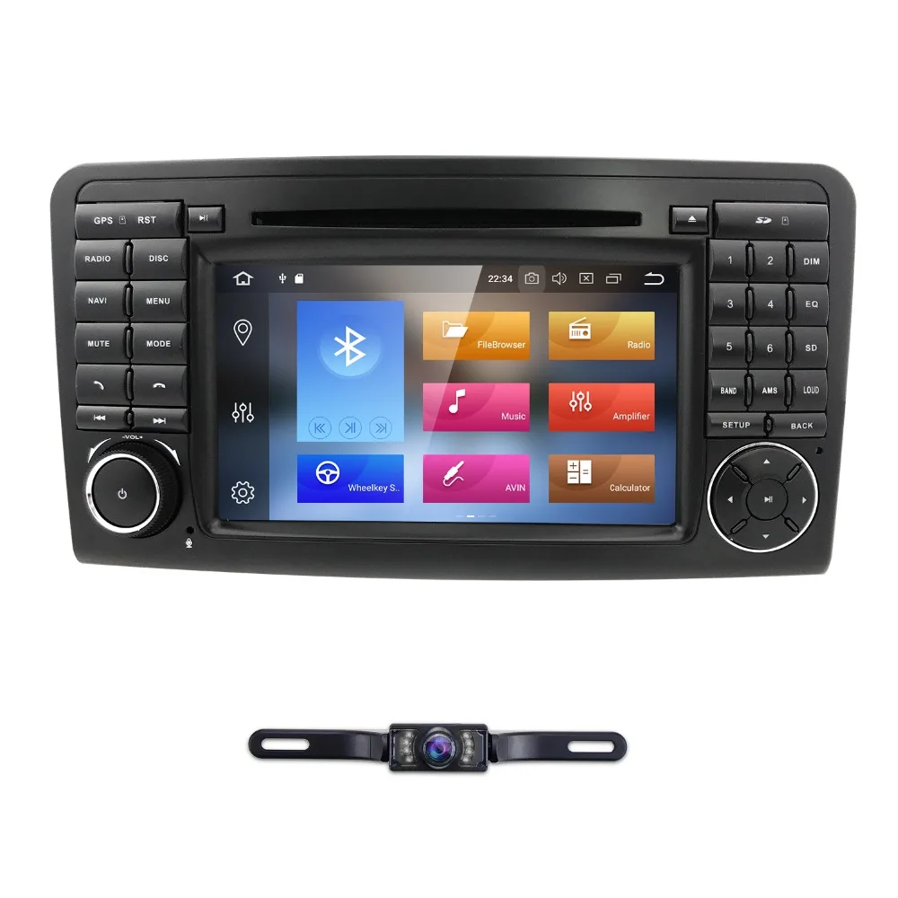 Hizpo Android 8 0 для Mercedes Benz ML W164 300 350 450 500 ML63 AMC GL CLASS X164 Авто Navigaion GPS wi fi DVR RDS OBD2