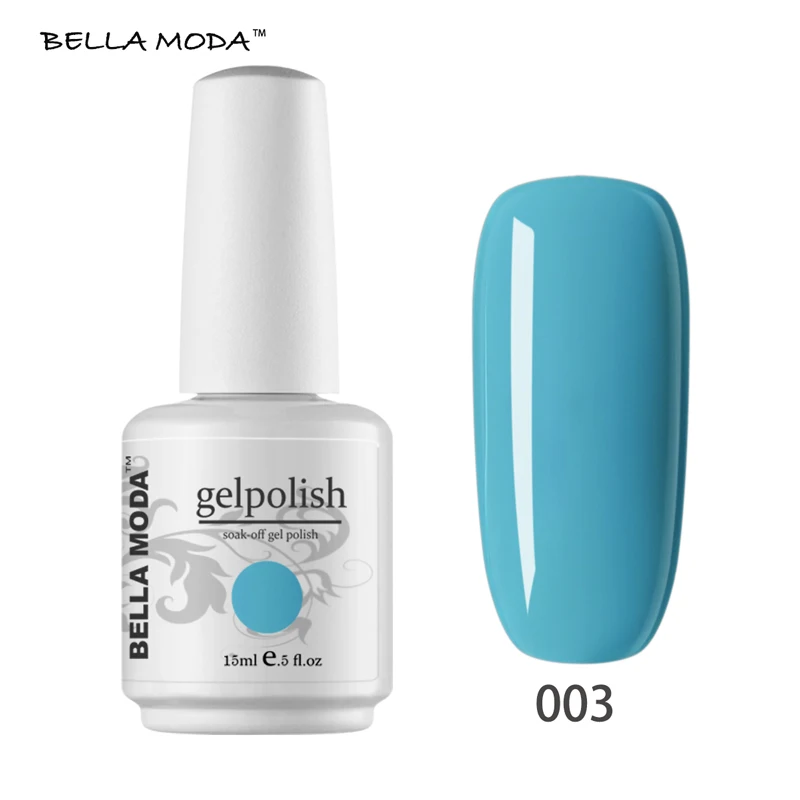 003 15 мл BELLA MODA ногтей гель для ногтей УФ светодио дный Soak Off гель лак 84 Цвета для выбрать - Цвет: 003