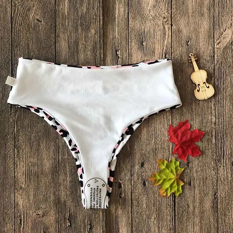 

Women Pattern Printed Bikini Set Strap High Waist Swimsuit Summer Beach Swimwear KH889