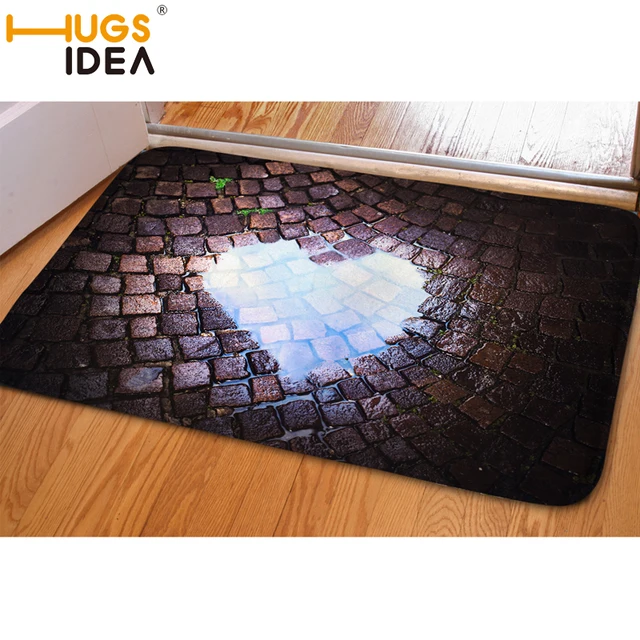 Hugsidea Heart Print Funny Entrance Doormat Soft Water Absorption Hugsidea Heart Print Funny Entrance Doormat Soft Water Absorption Carpet Non Slip Rugs For Living