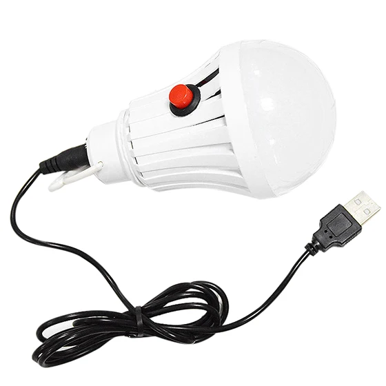 

Brand New USB Charging Rechargeable Emergency LED Lamp Outdoor Camping Tent Lights Bulbs 7W