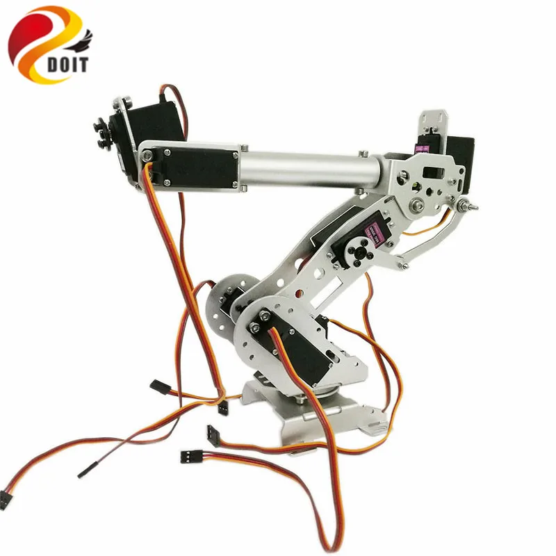 

DOIT 7 DOF Robot Arm for Arduino Aluminium Clamp Claw Machinery Mechanical Metal Stainless Steel Manipulator DIY RC Toy
