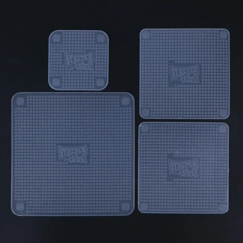 Clear Reuse Silicone Wraps Cling Film Fresh Keep Microwave Heat Seal