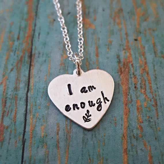 I Am Enough Necklace for Her, Self Affirmation Gift – Venture On Designs