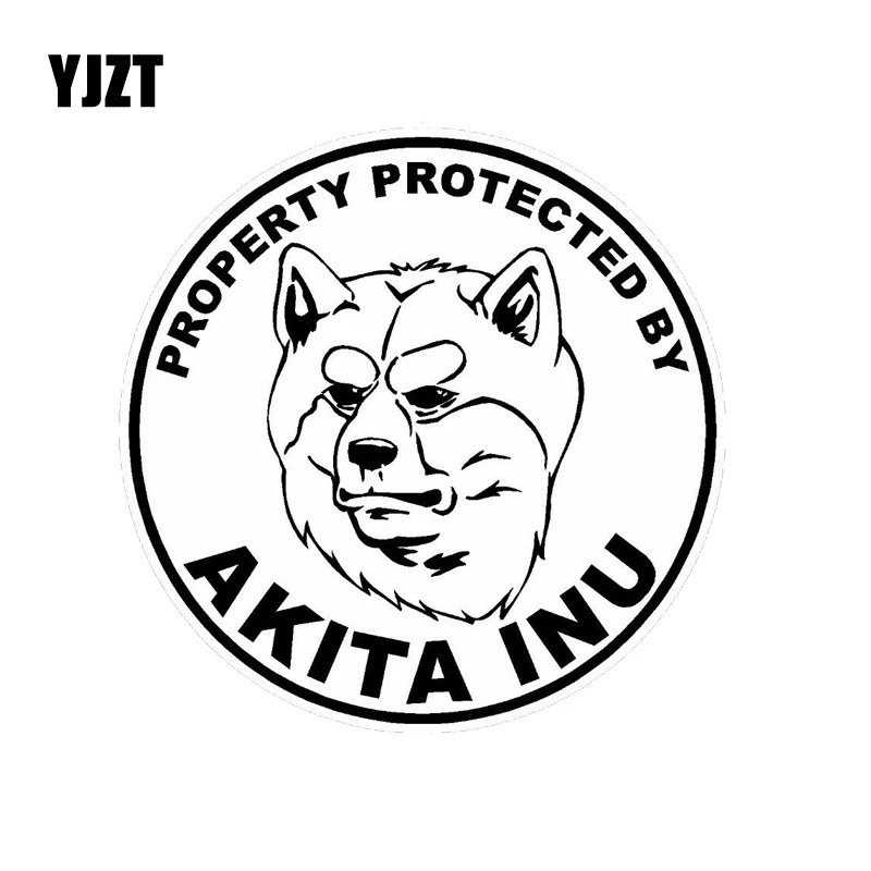 YJZT 11 4*11 4 см Акриловая картинка с надписью Inu Dog|car stickers decals|car decorationdecoration car |