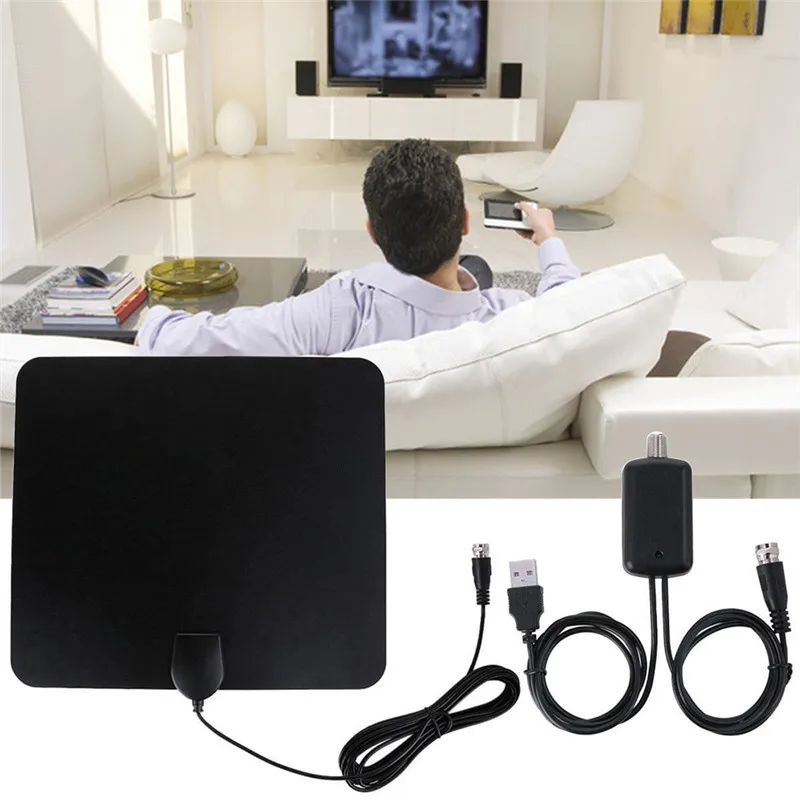 Цифровая комнатная цифровая антенна Freeview Range Ultra-thin телевизионная HDTV с кабелем