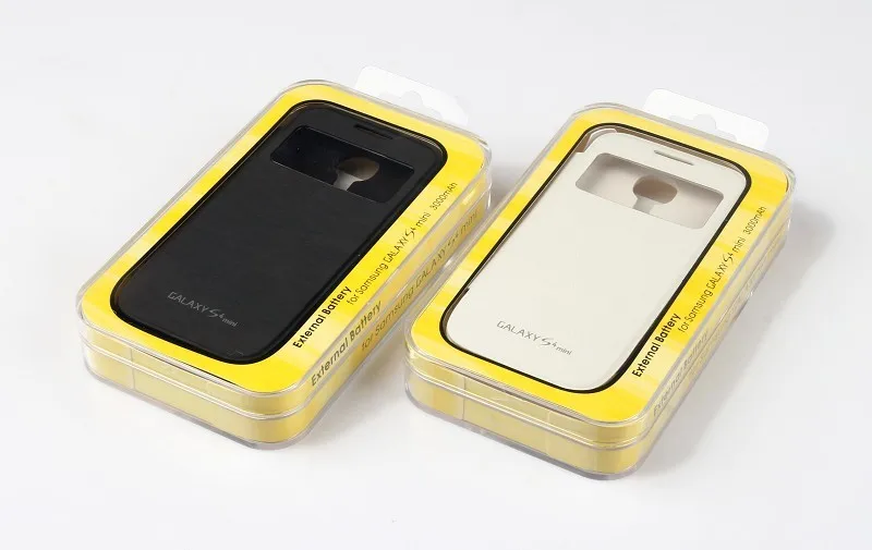 3000mAh Battery Flip Case For SAMSUNG s4 mini Rechargeable Portable Backup Charger Cover With External Phone |