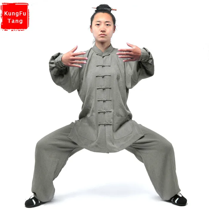 

New Chinese Kung Fu Uniforms Men Women Tai Chi Suit Martial Arts Clothing Wing chun Taiji Wear Wu Shu Performance Suit 17Colors