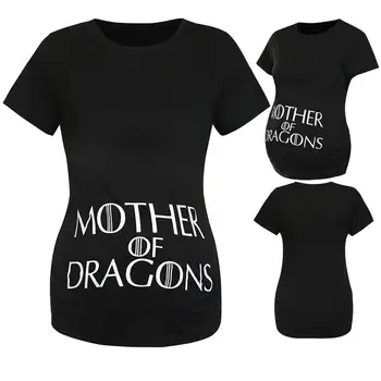 

Casual women's pregnant women letter printing T-shirt short-sleeved shirt T-shirt simple pregnant fashion clothes