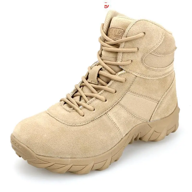 

Discount Winter Men's Army Desert Boots Online Genuine Leather Ankle Boots Style Handmade Thermal Waterproof Hiking Boots Cotton