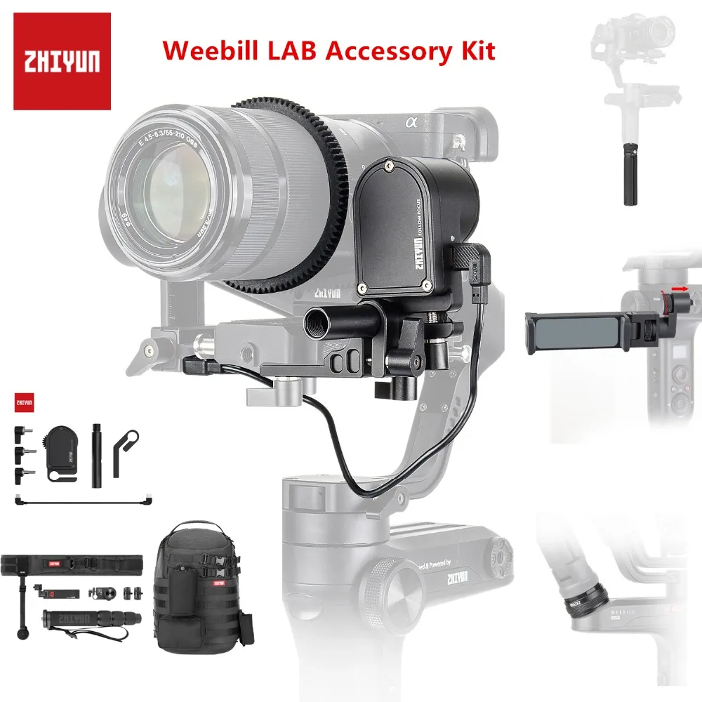 

Zhiyun Weebill LAB Handheld Stabilizer Servo Follow Focus Monopod Phone Holder & Handle Grip Quick Setup Kit Accessory Kit