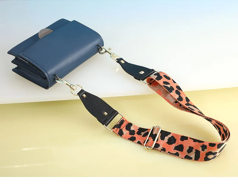 Регулируемая сумка с наплечной лямкой PU широкая сумка через плечо с ремешком Сменный ремень сумка ремень Леопардовый принт ремни для сумок