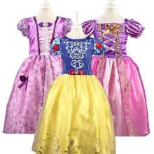 2-10 Years Princess Cinderella Girls Dress Snow White Dresses For Girls Rapunzel Aurora Children Cosplay Costume Kids Clothing цена 2-10 Years Princess Cinderella Girls Dress Snow White Dresses For Girls Rapunzel Aurora Children Cosplay Costume Kids Clothing цены онлайн